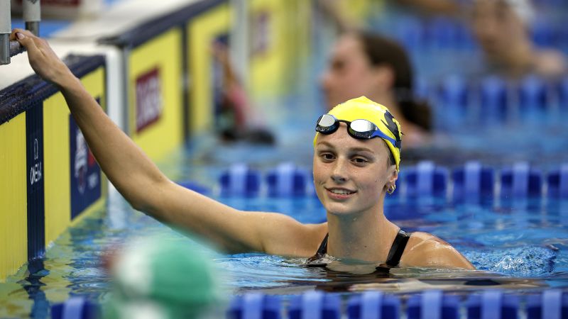 Canadian teenage swimmer Summer McIntosh breaks another world record